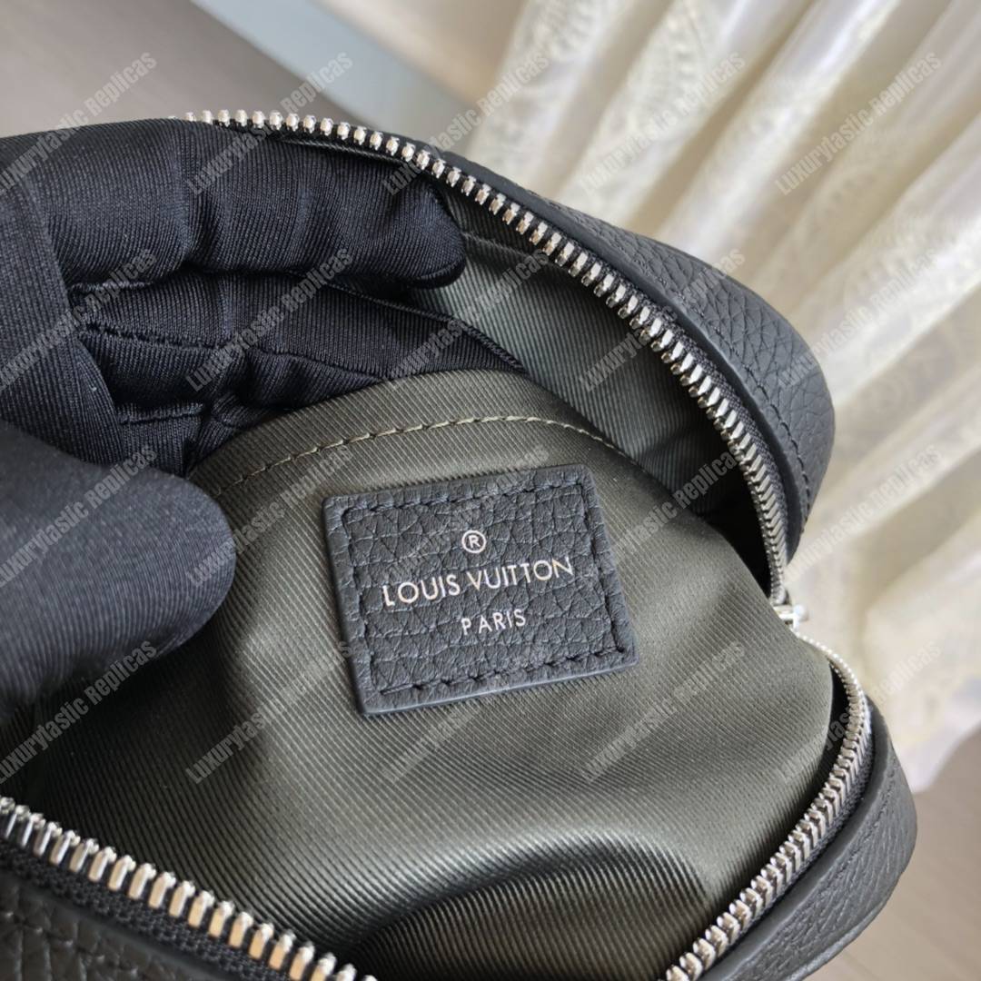 LV Danube Slim PM Black/Khaki