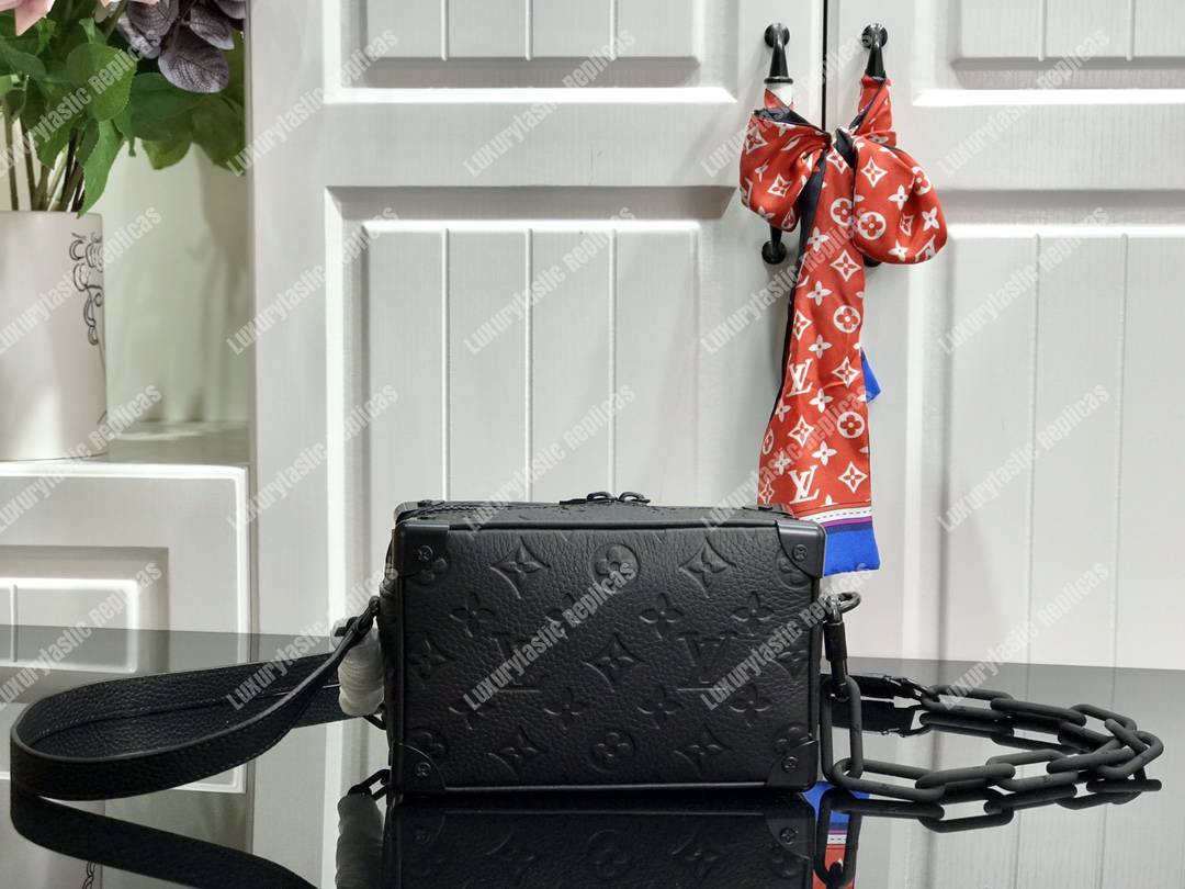 LV Mini Soft Trunk Taurillon Leather Black