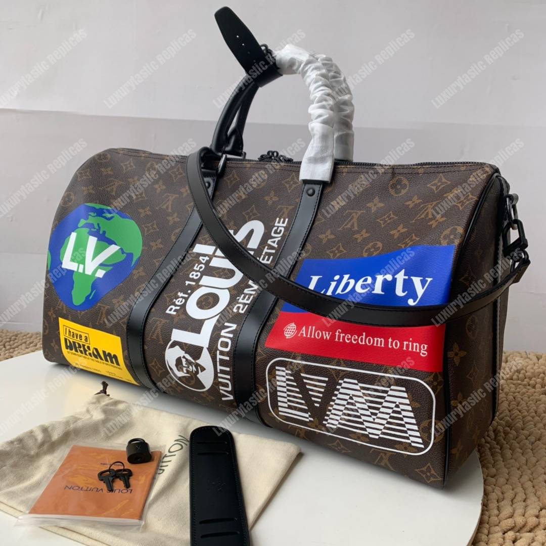 LV Keepall Bandouliere 45 Monogram Marron