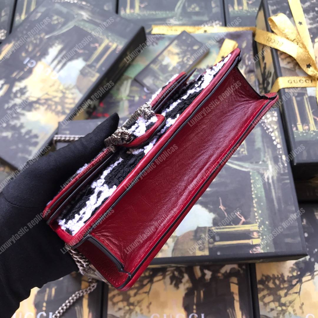 G*u*i dinoysus super mini bag black tweed