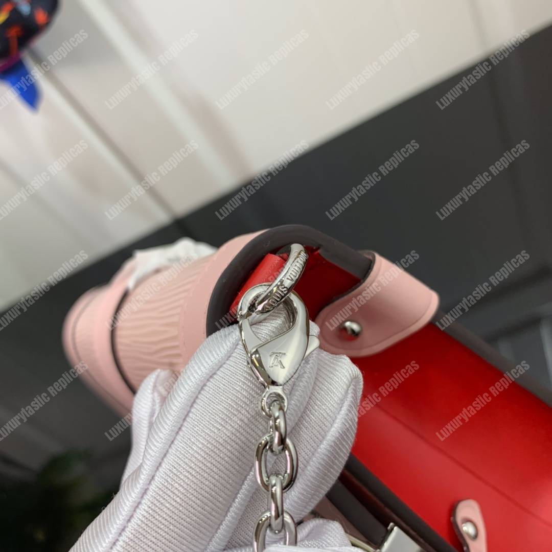 LV Trunk Chain Wallet Rose Ballerine