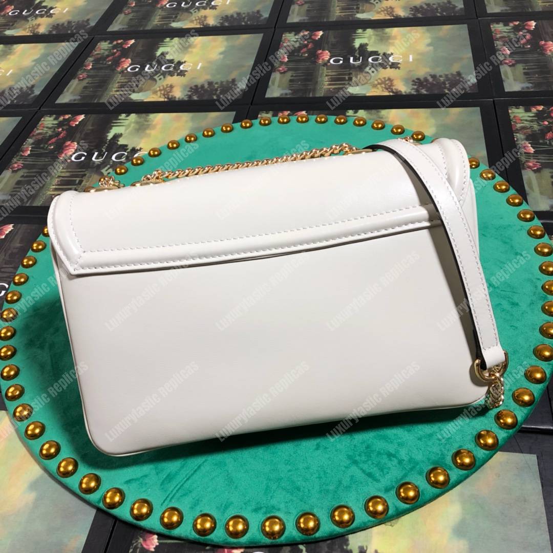 G*u*i rajah medium shoulder bag white