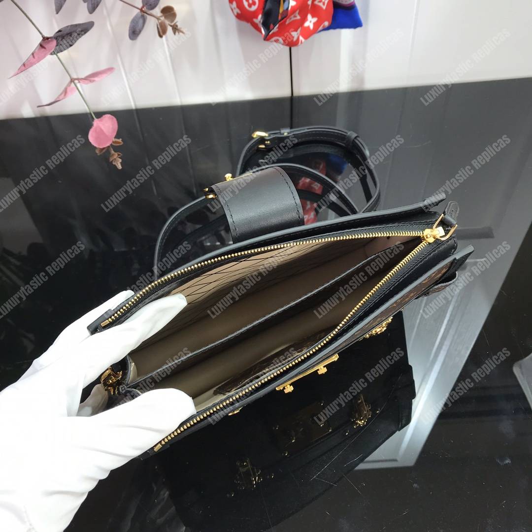 LV Trunk Clutch Monogram Reverse Canvas