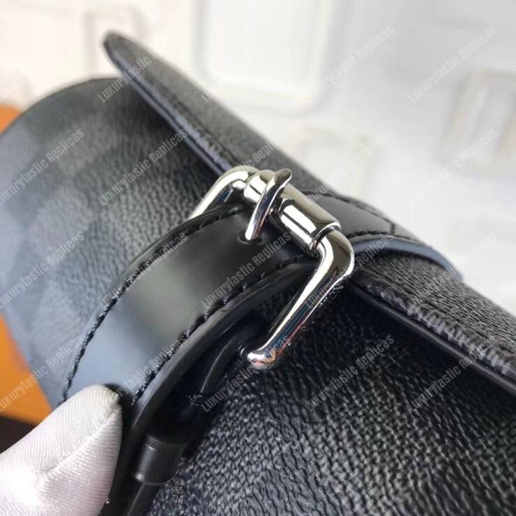 LV 3 Watch Case Damier Graphite Canvas