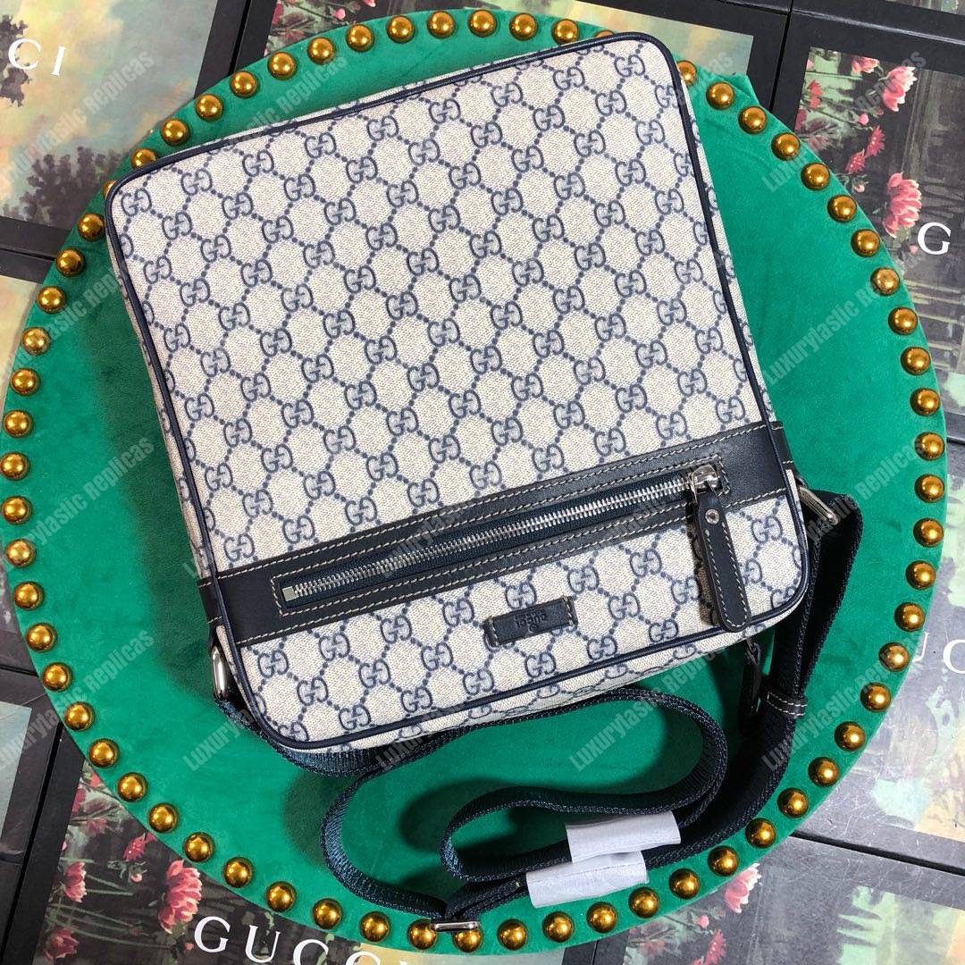 G*u*i gg sup*e canvas messenger bag black