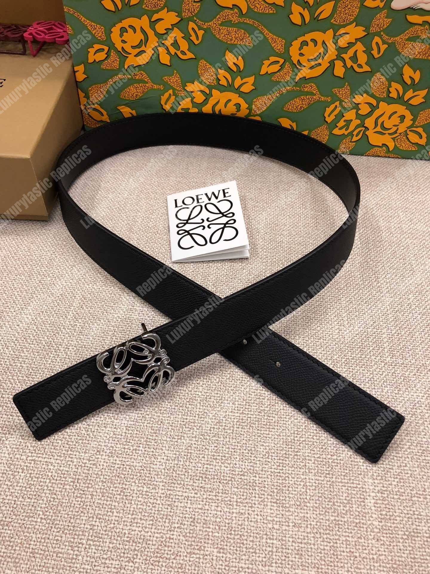 Loewe Anagram Belt 3.2Cm Black