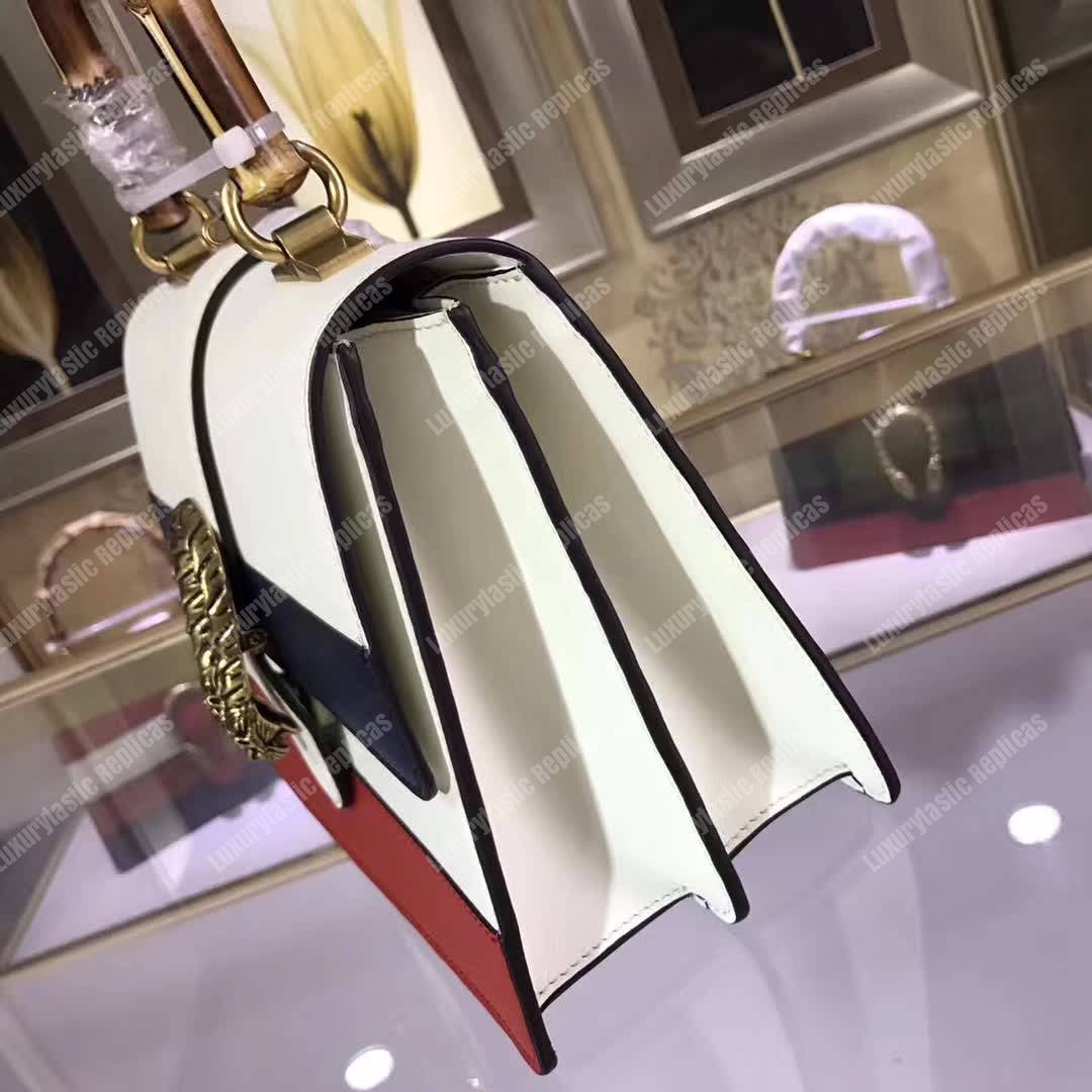 G*u*i dionysus medium top handle bag white