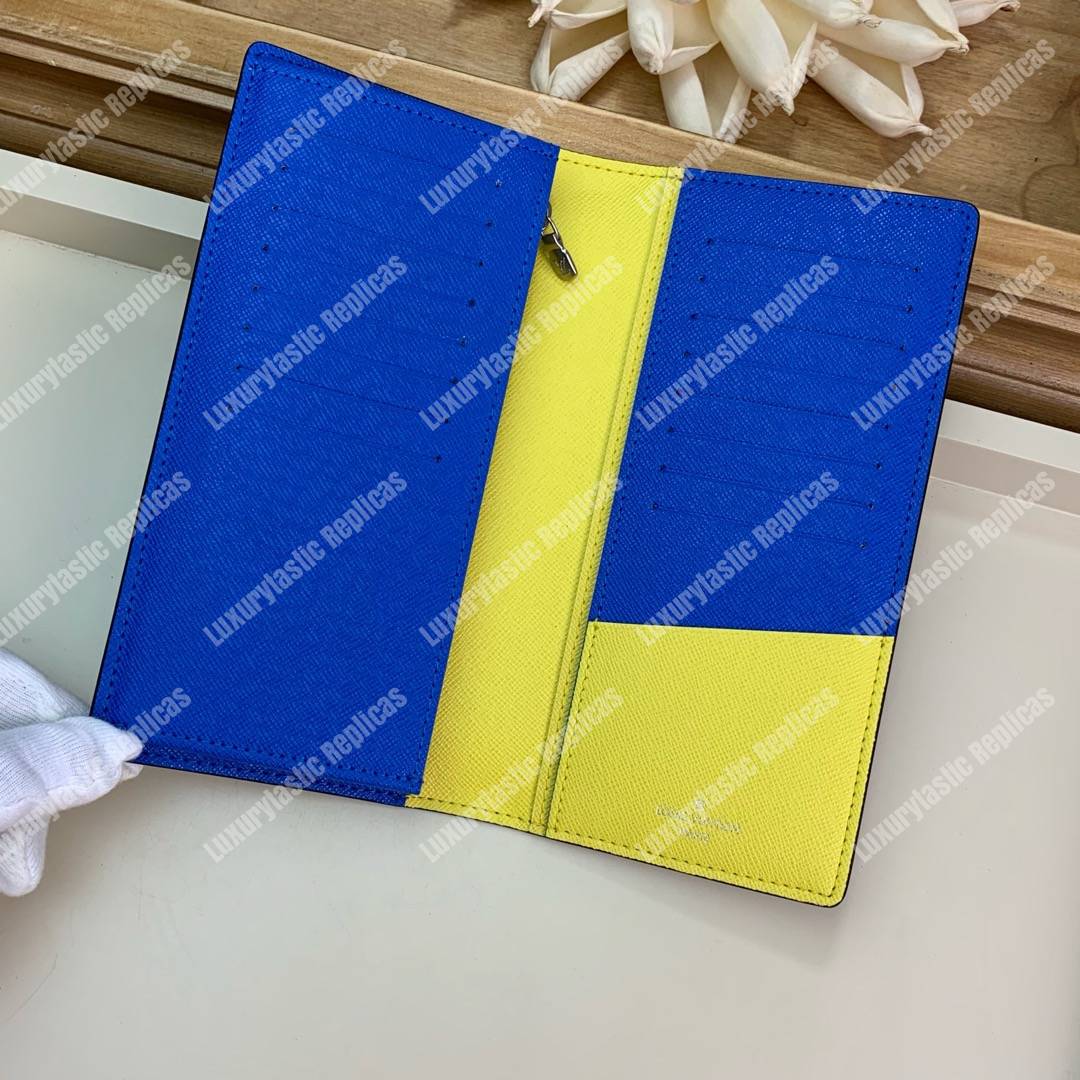 LV Brazza Wallet Epi Leather Damier Graphite