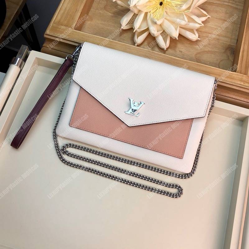 LV Pochette Mylockme Rose Soie Quartz Calla