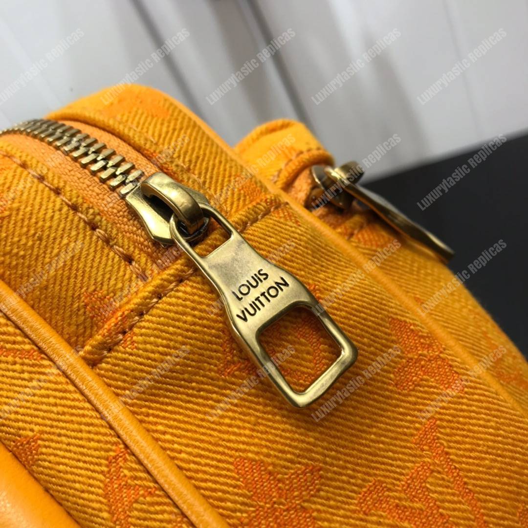 LV Outdoor Bumbag Denim Fabric Monogram Ocre