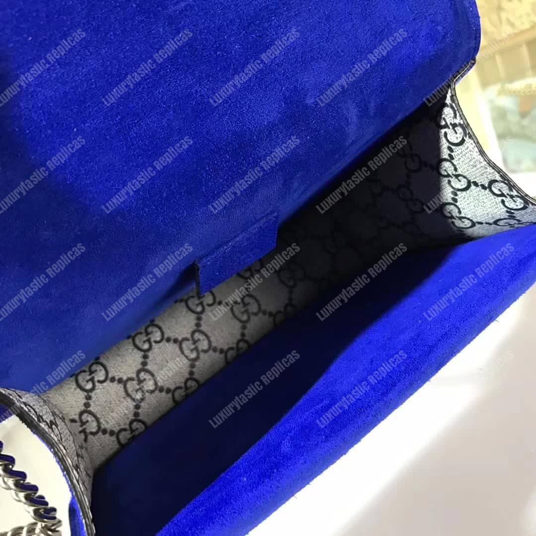 G*u*i dionysus blue blooms print mini chain bag