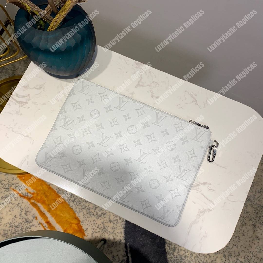 LV Zipped Pouch GM Monogram White