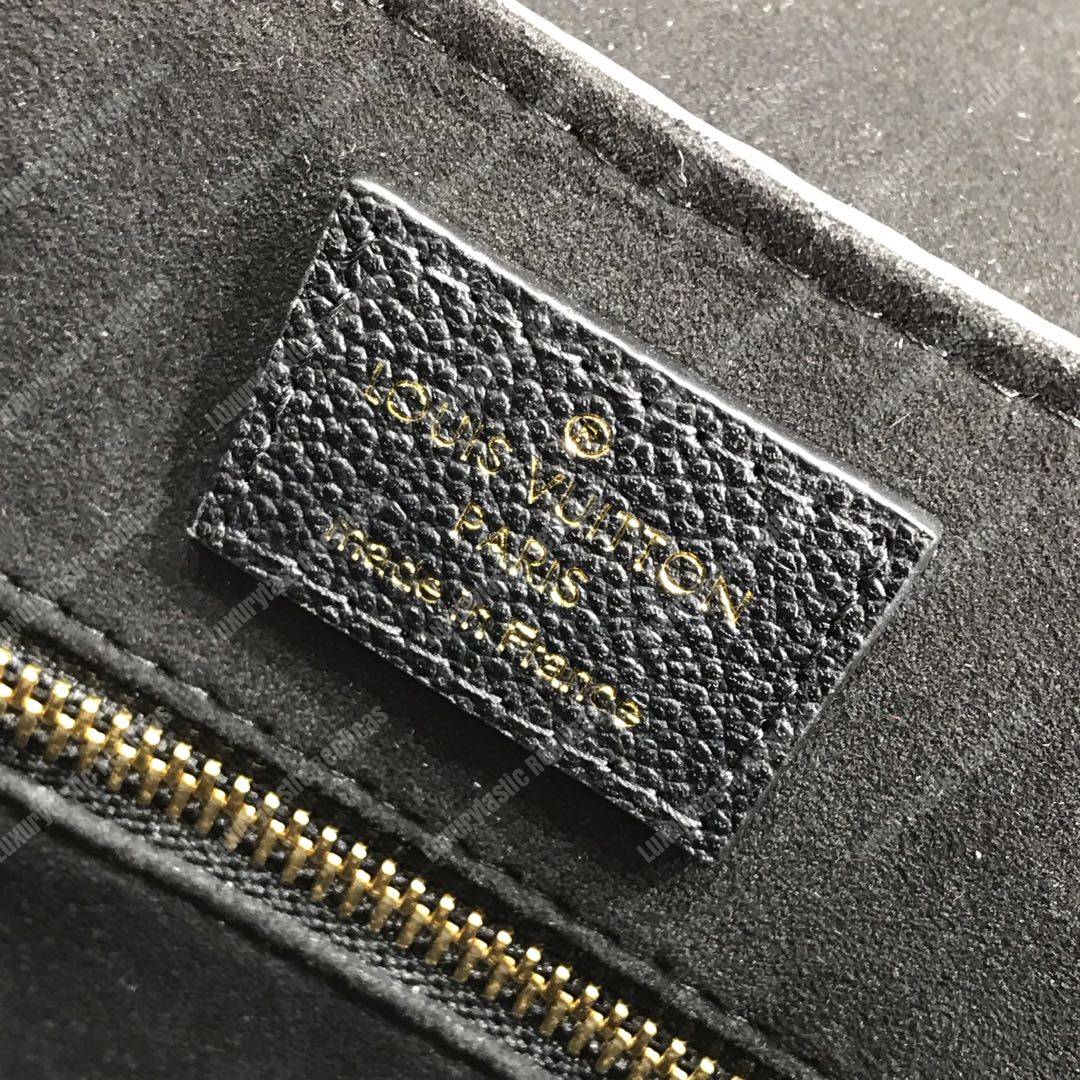 LV Georges MM Monogram Empreinte Leather Black