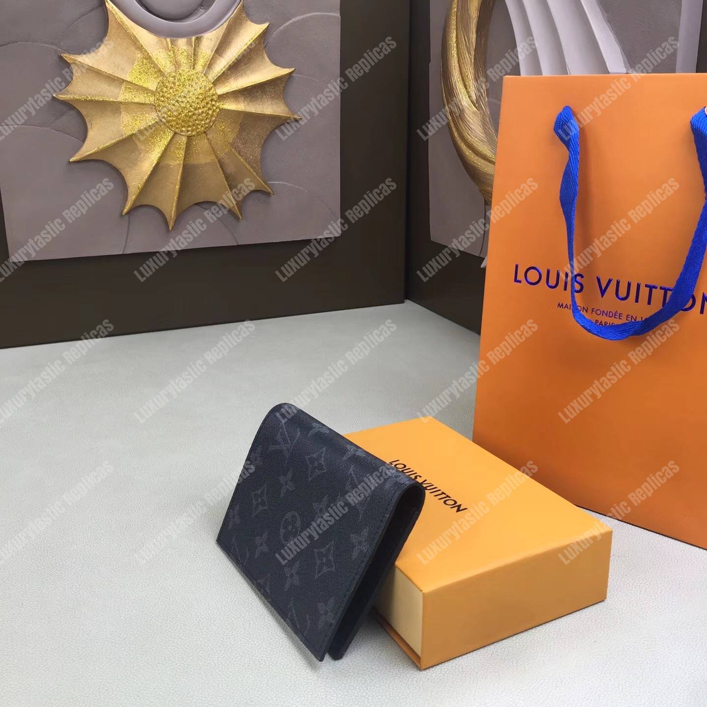 LV Passport Cover Monogram Eclipse