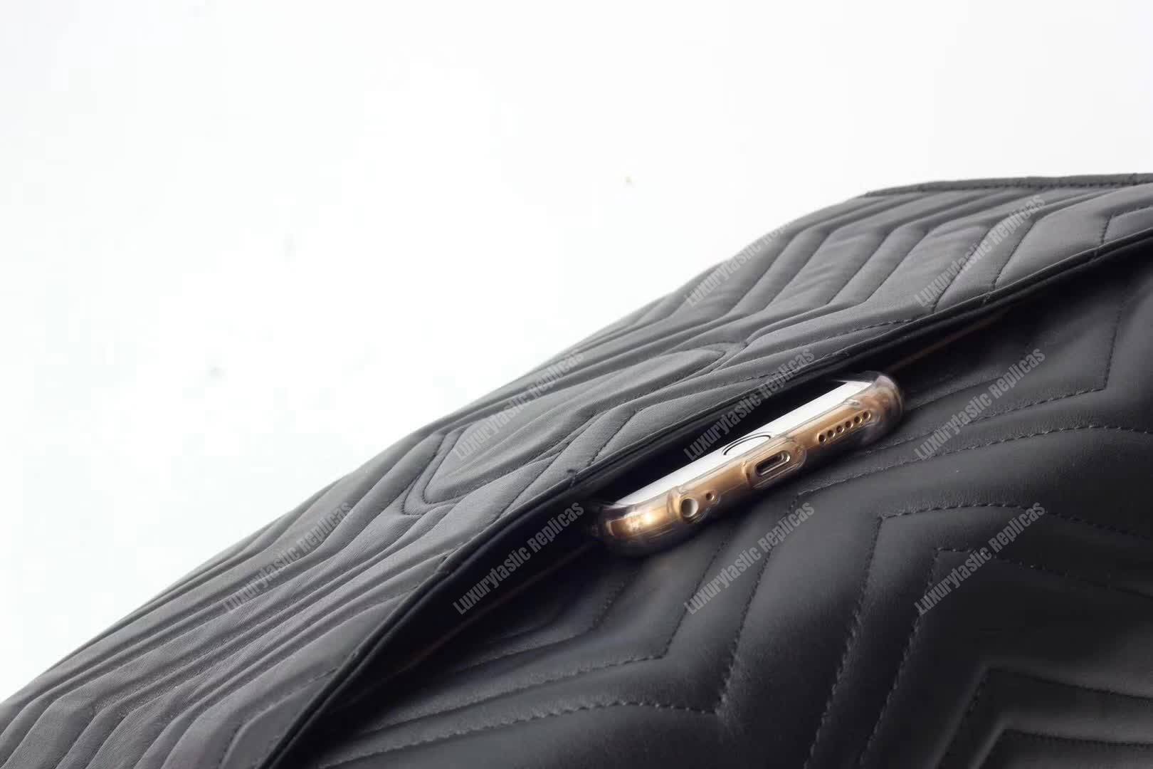 G*u*i gg marmont clutch black