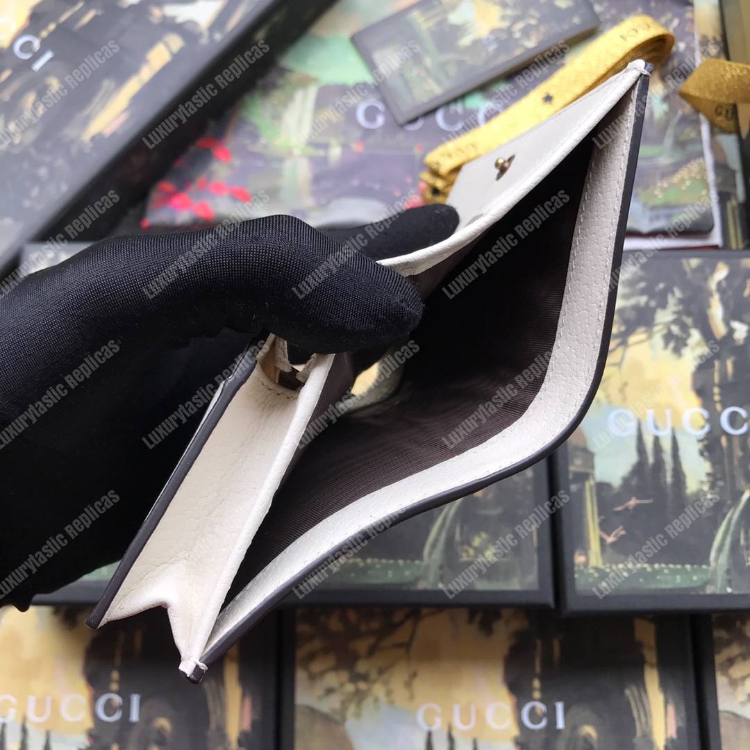 G*u*i queen margaret gg sup*e card case wallet white