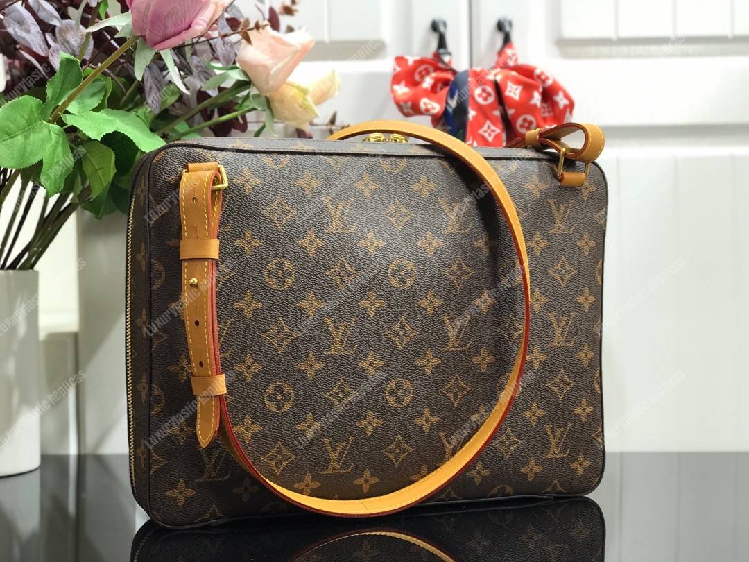 LV Soft Trunk Messenger MM Monogram Canvas