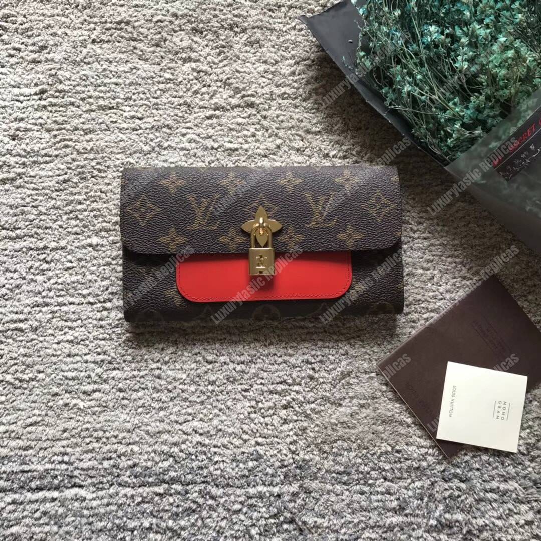 LV Flower Wallet Monogram Coquelicot