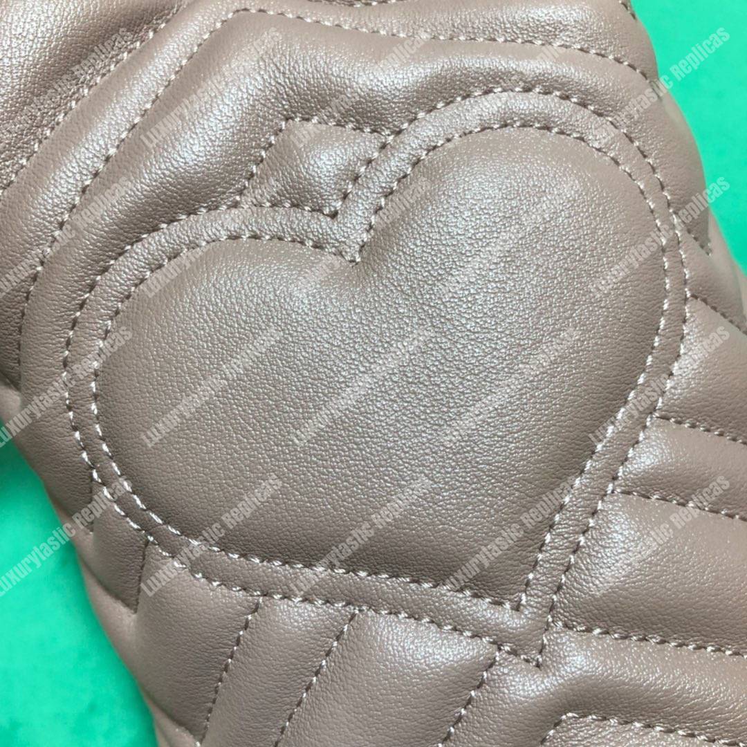 G*u*i gg marmont mini bucket bag grey