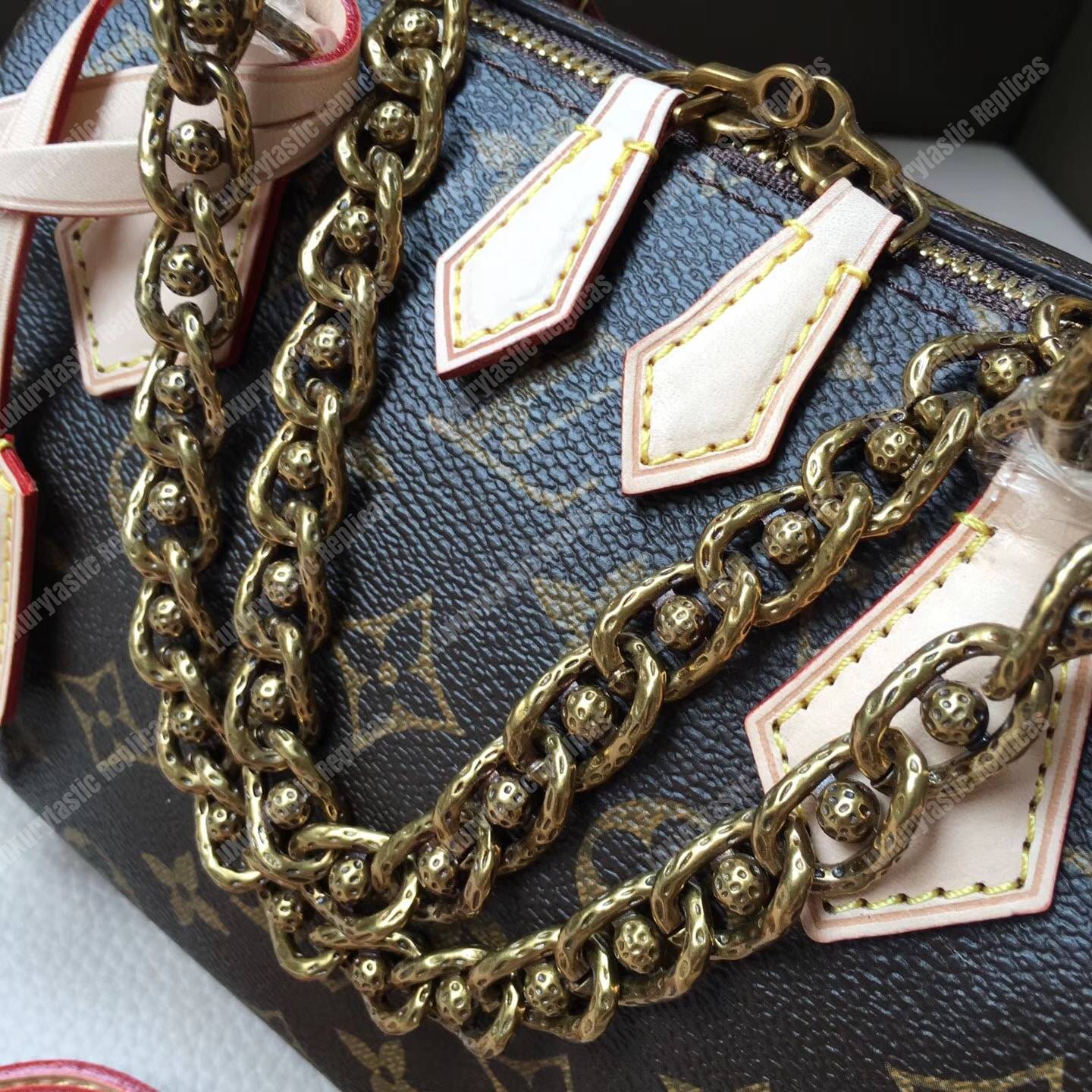 LV Speedy 20 Chain Tote Bag Monogram Canvas