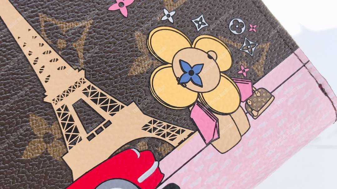 LV Zippy Wallet Eiffel Tower Print