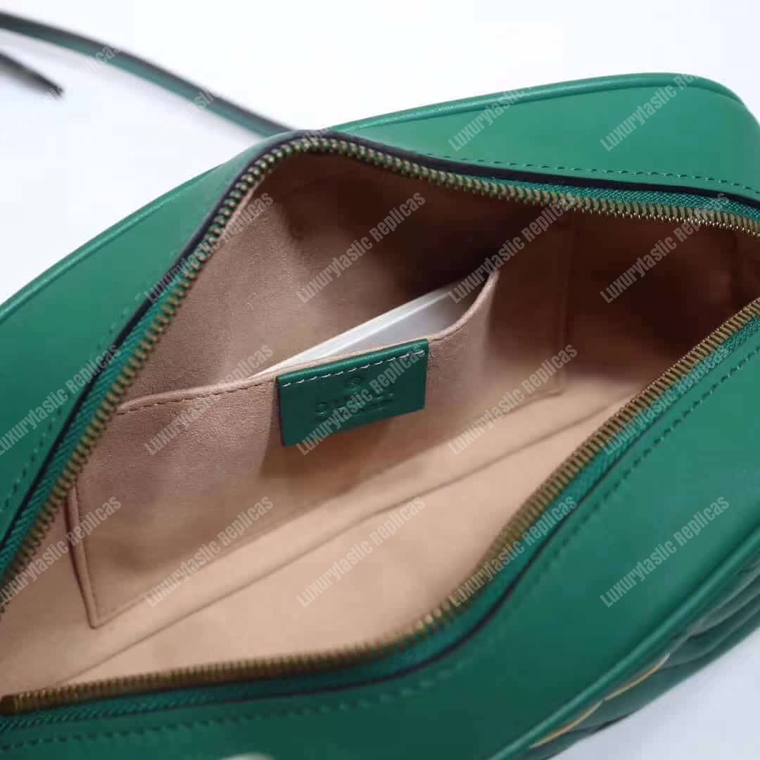 G*u*i gg marmont small matelassé shoulder bag aquamarine