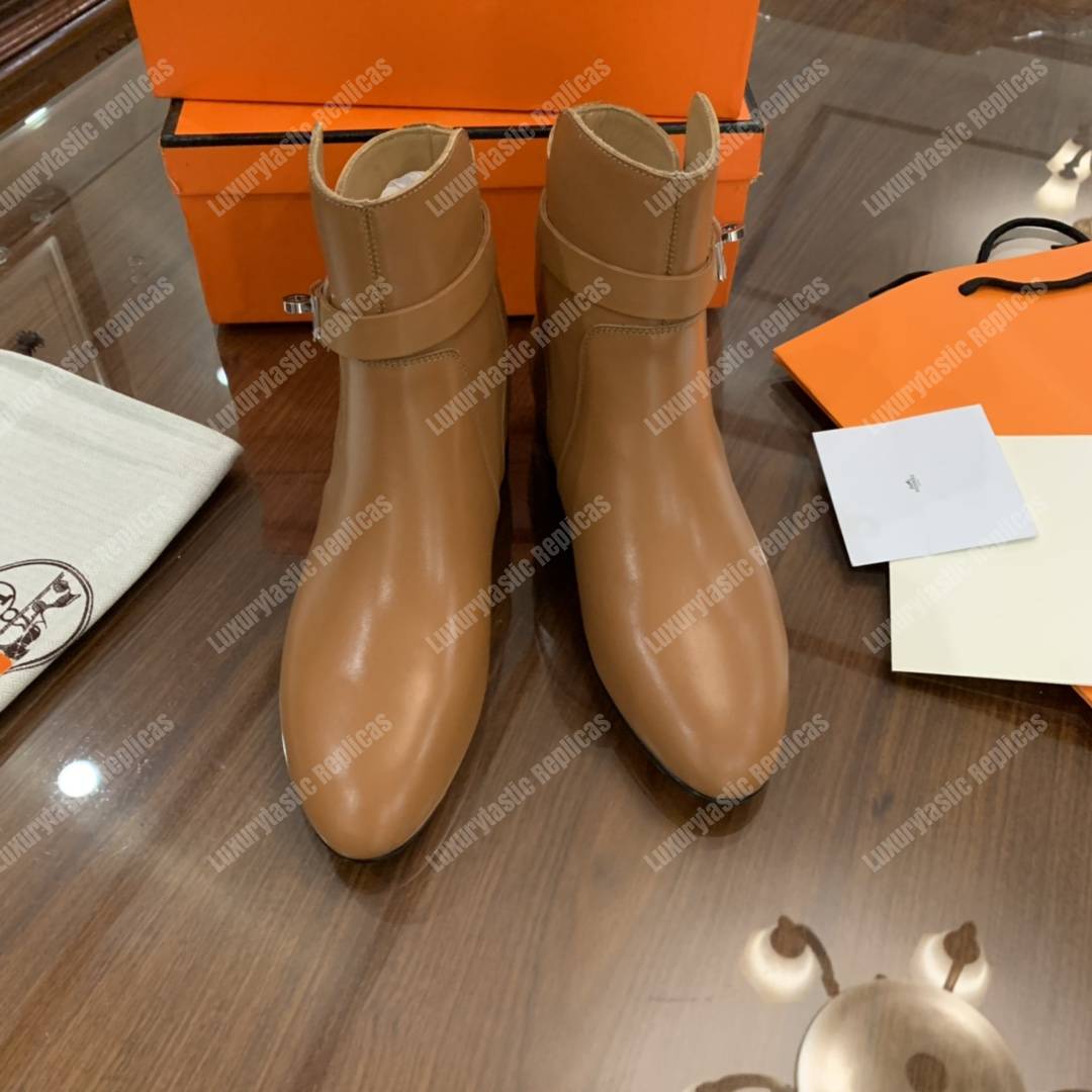 H**mes neo ankle boot brown