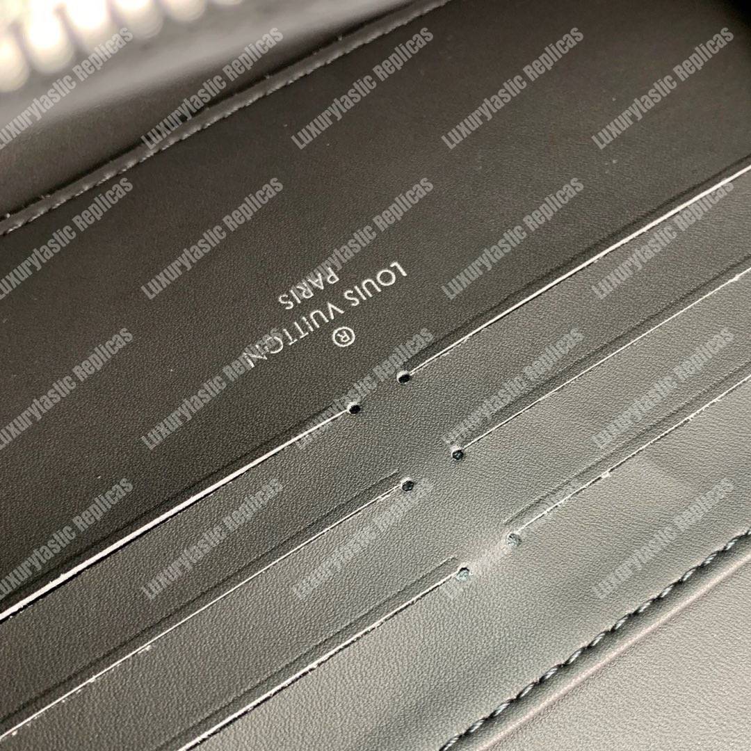 LV Twist Chain Wallet Epi Leather Monogram Noir Tan