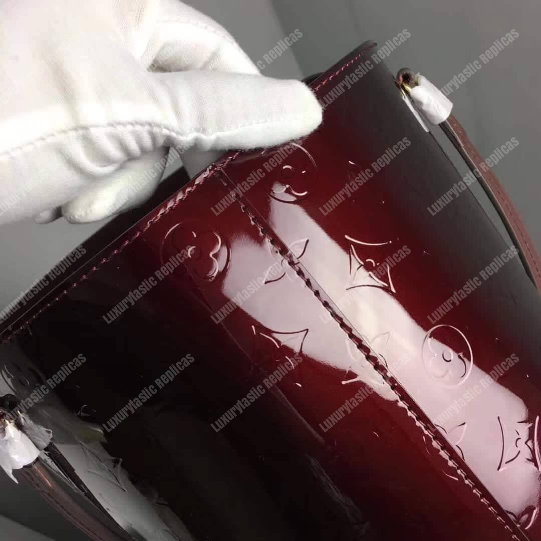 LV Long Beach MM Monogram Vernis Leather