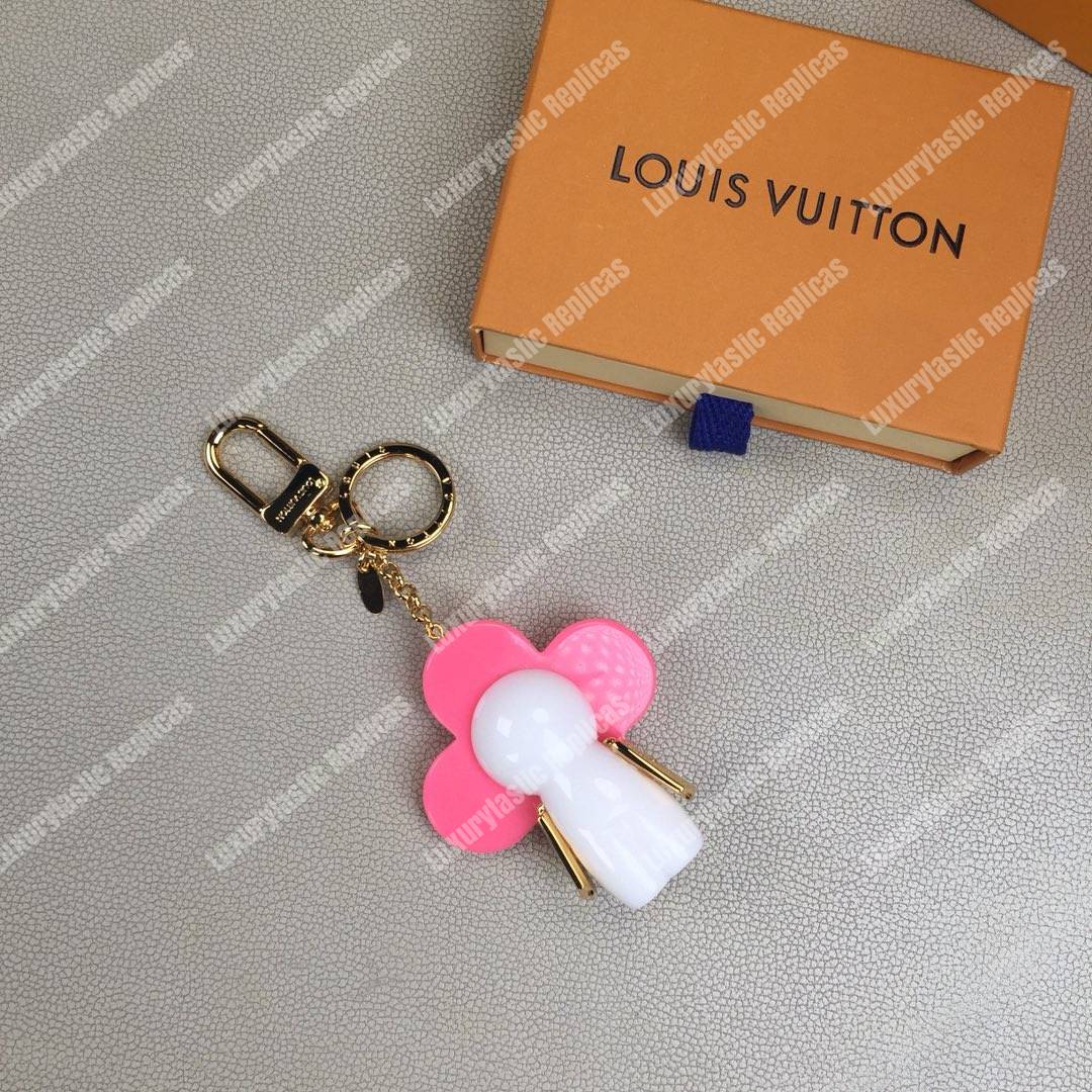 LV Vivienne Monogram Giant Bag Charm and Key Holder Pink