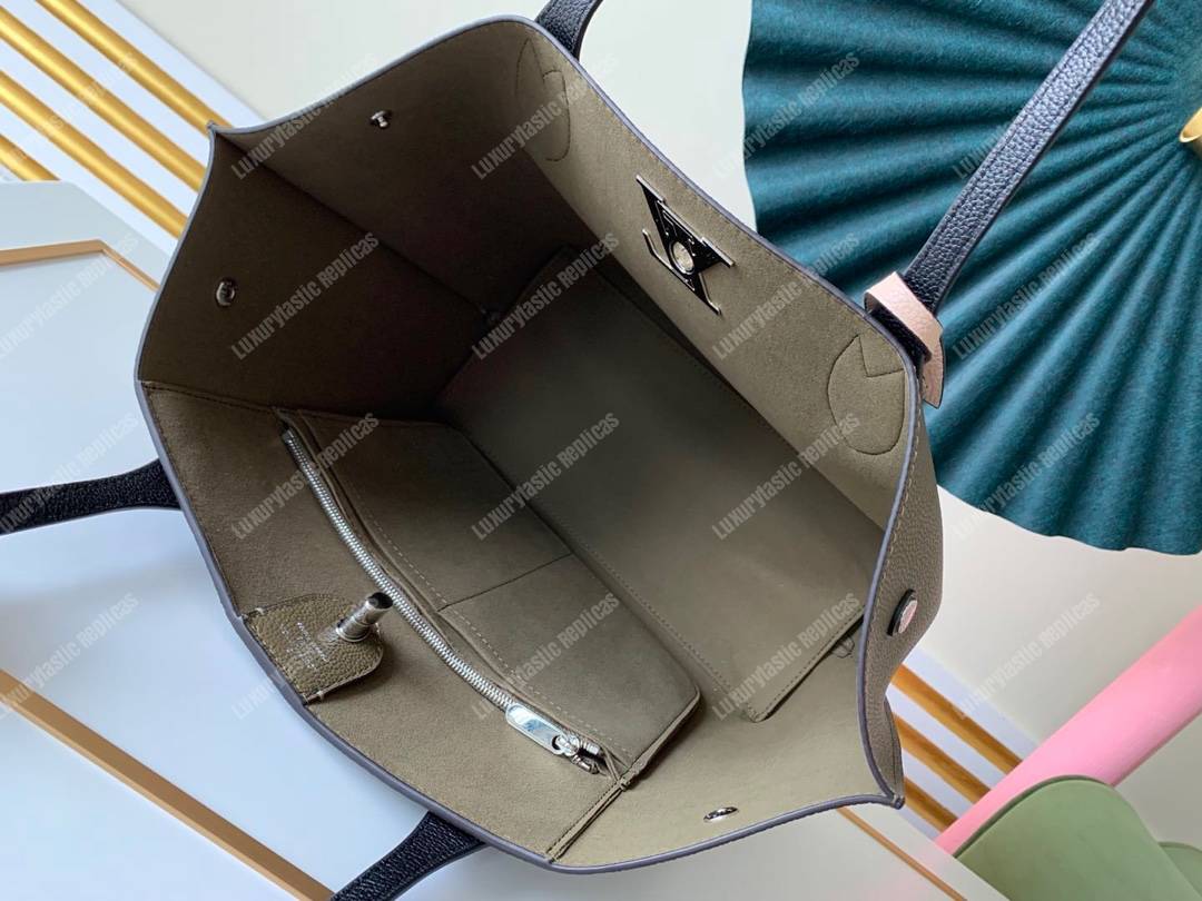 LV Lockme Go Lourier Green/Toffee Latte Beige/Black