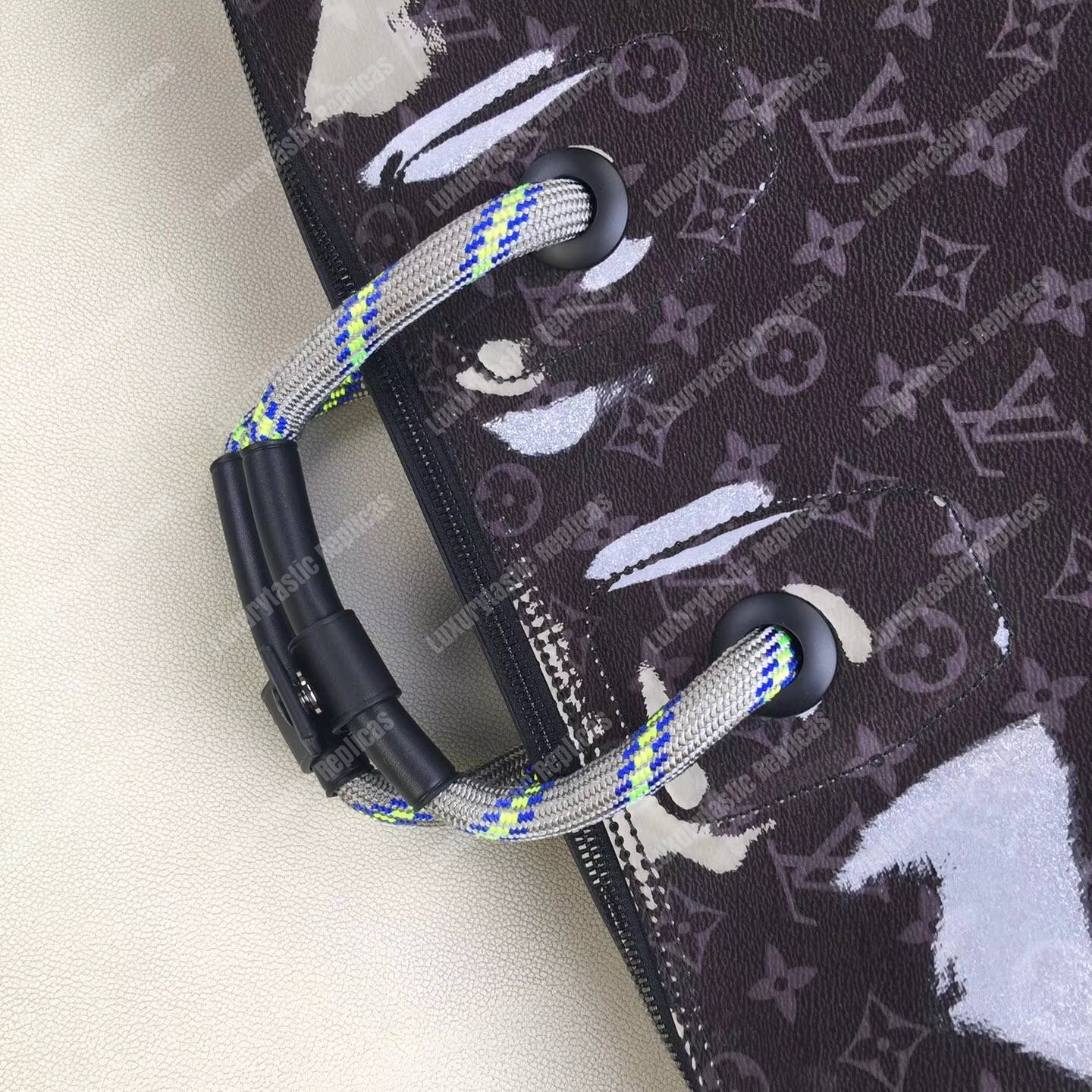 LV Keepall Bandouliere 50 Monogram Eclipse Glaze