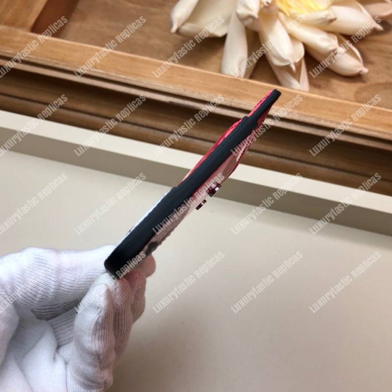 LV Venice Card Holder Patent Leather Monogram Berlingot Pink