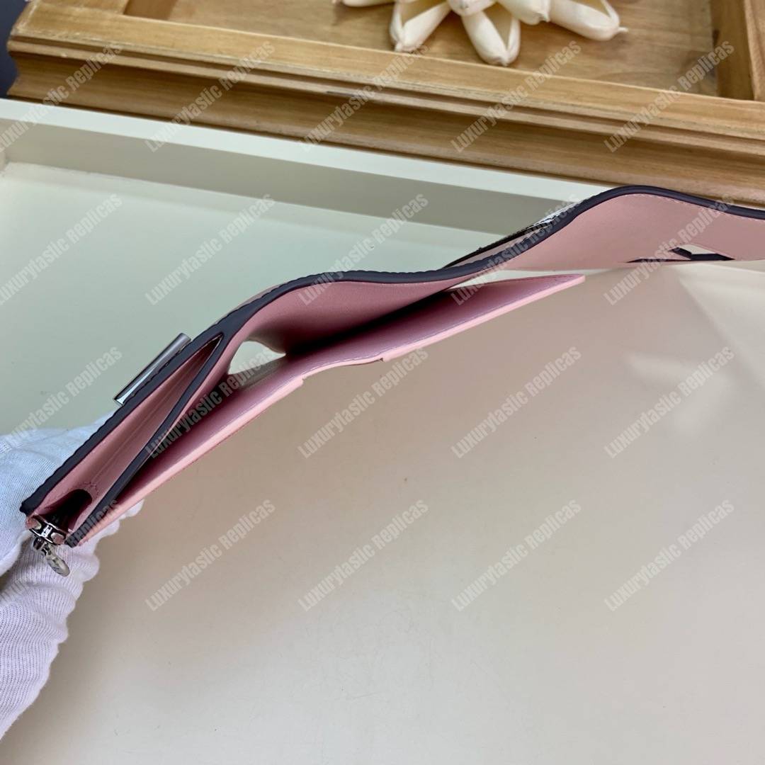 LV Twist Compact Wallet Epi Leather Monogram Blanc Rose