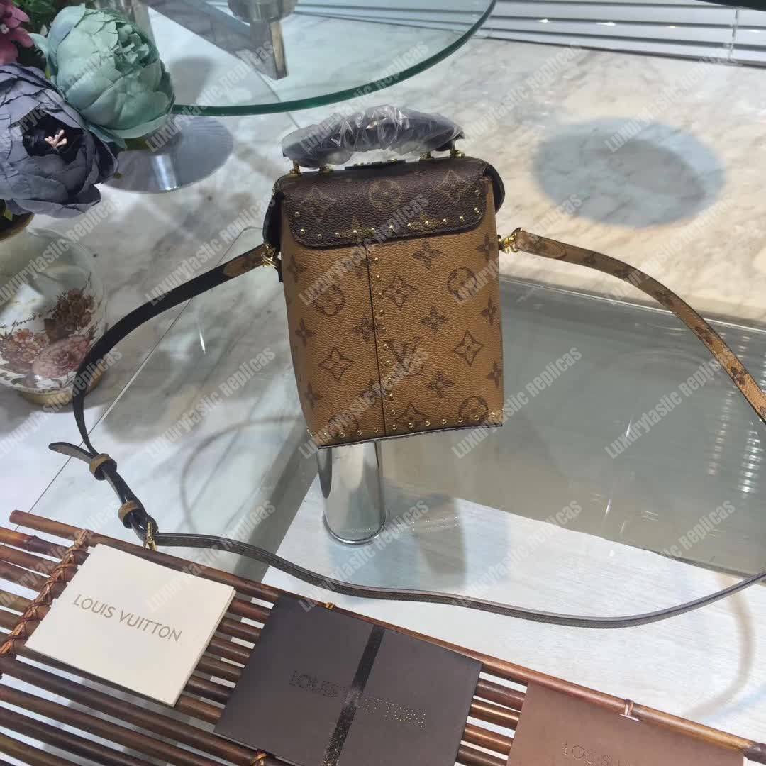 LV Camera Box Crossbody Bag Reverse Monogram Canvas