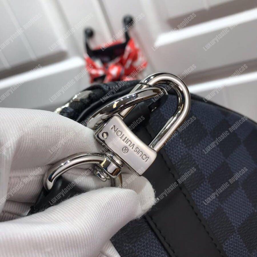 LV Keepall Bandoulière 45 Race Damier Cobalt Canvas
