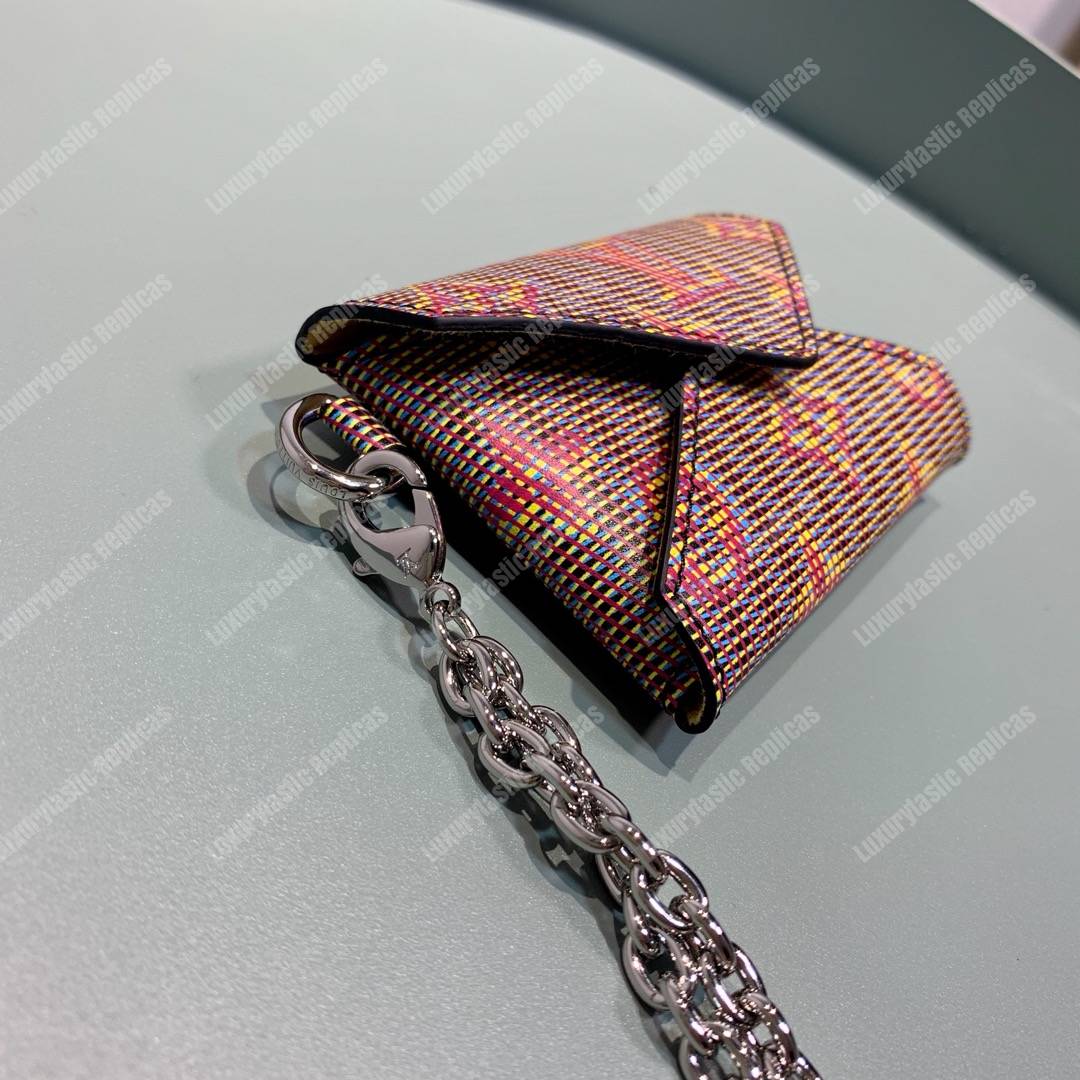 LV Kirigami Necklace Wallet Monogram LV Pop Motif Rouge