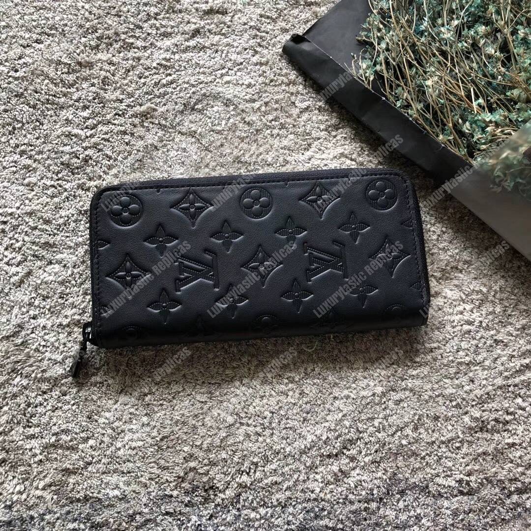LV Zippy Wallet Vertical Monogram Shadow