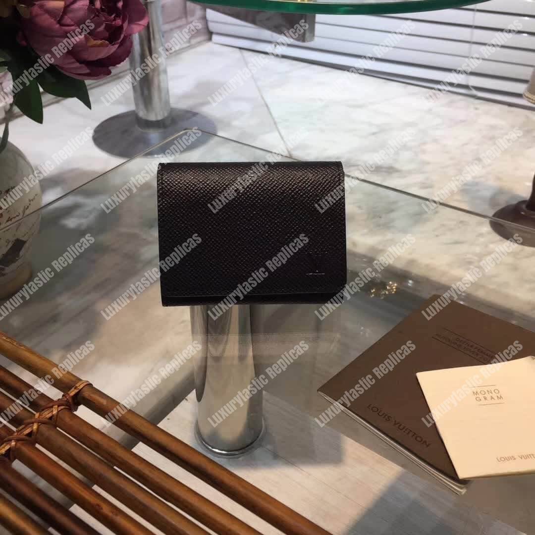 LV Enveloppe Carte De Visite Noir