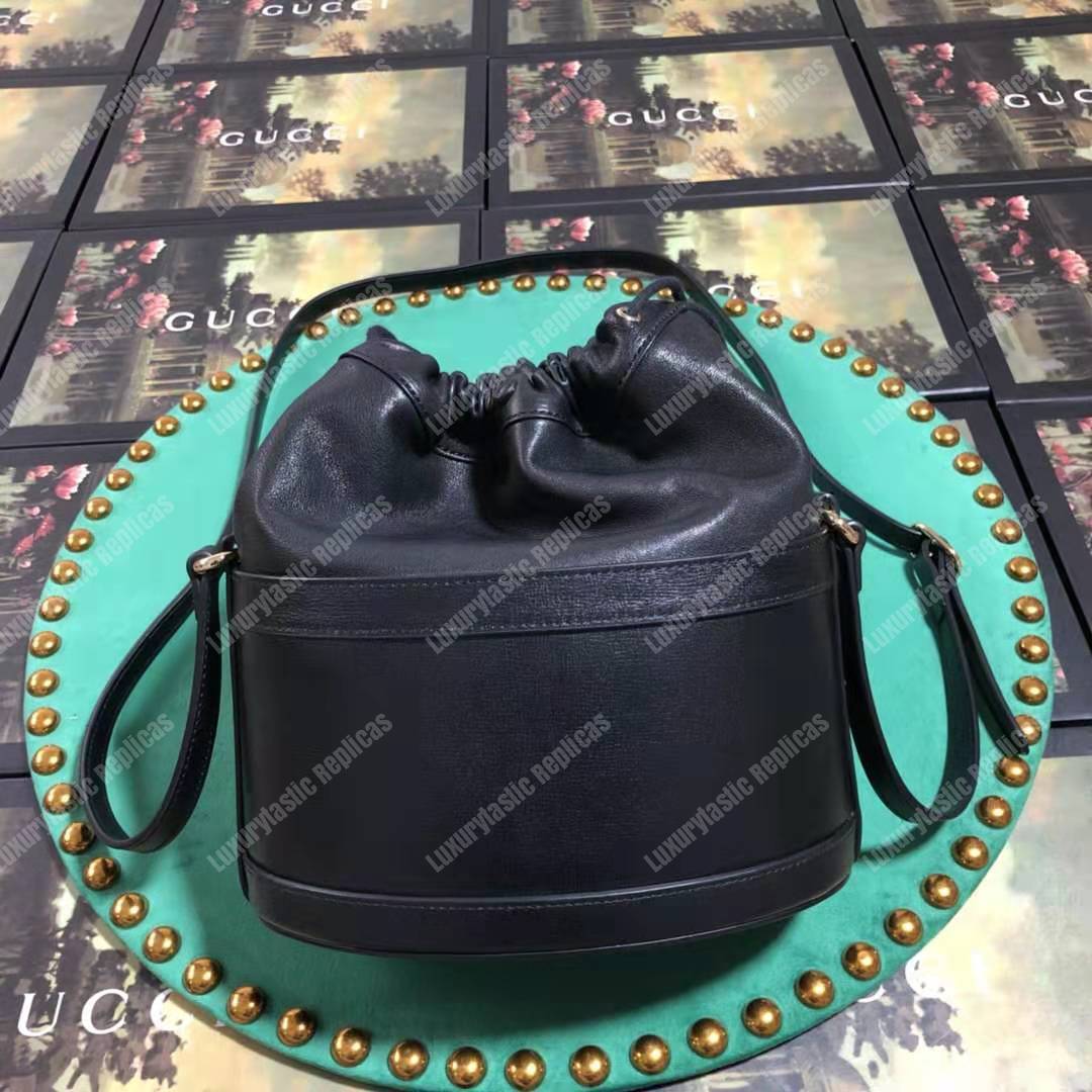 G*u*i 1955 horsebit bucket bag black