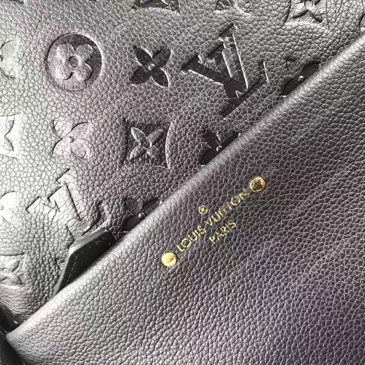 LV Sorbonne Backpack Monogram Empreinte Leather Noir