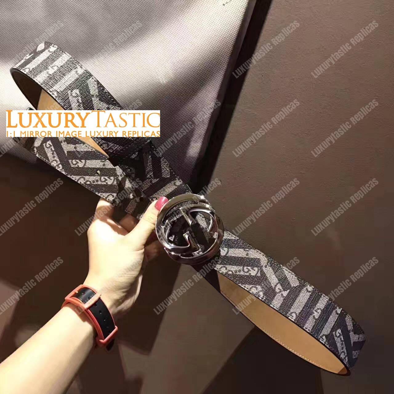 G*u*i gg caleido belt with interlocking g buckle