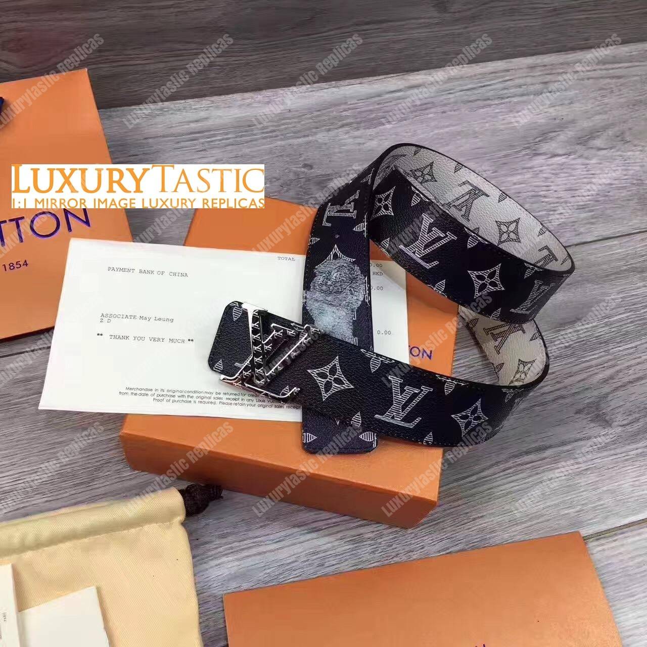 LV Initiales 40MM Reversible Monogram Ink Canvas Belt