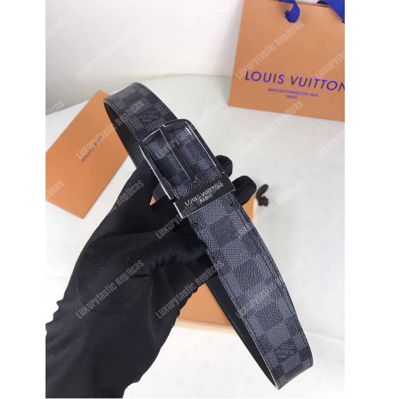 LV Pont Neuf 35MM Belt Damier Graphite
