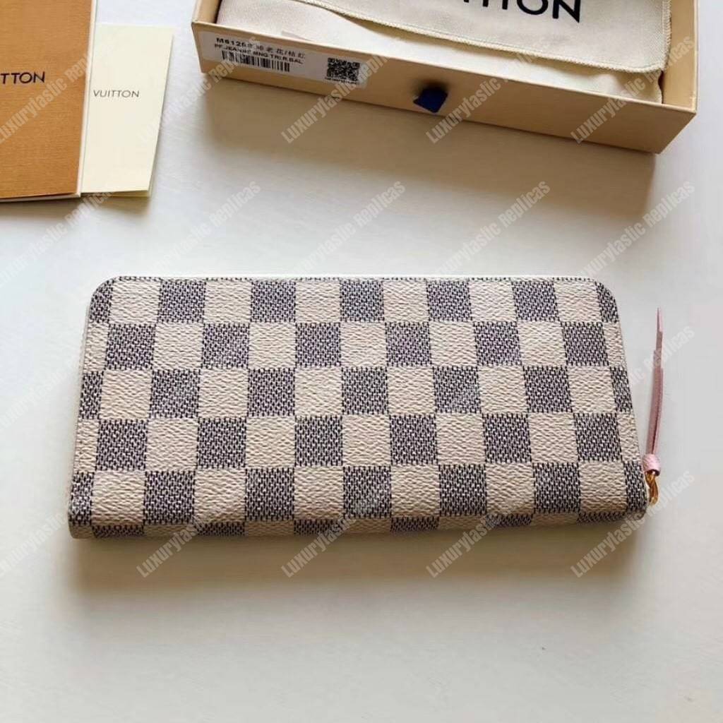 LV Zippy Wallet Damier Azur