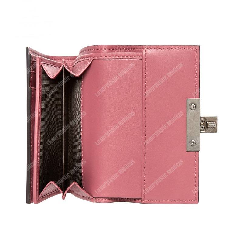 G*u*i gg blooms sup*e padlock wallet antique rose