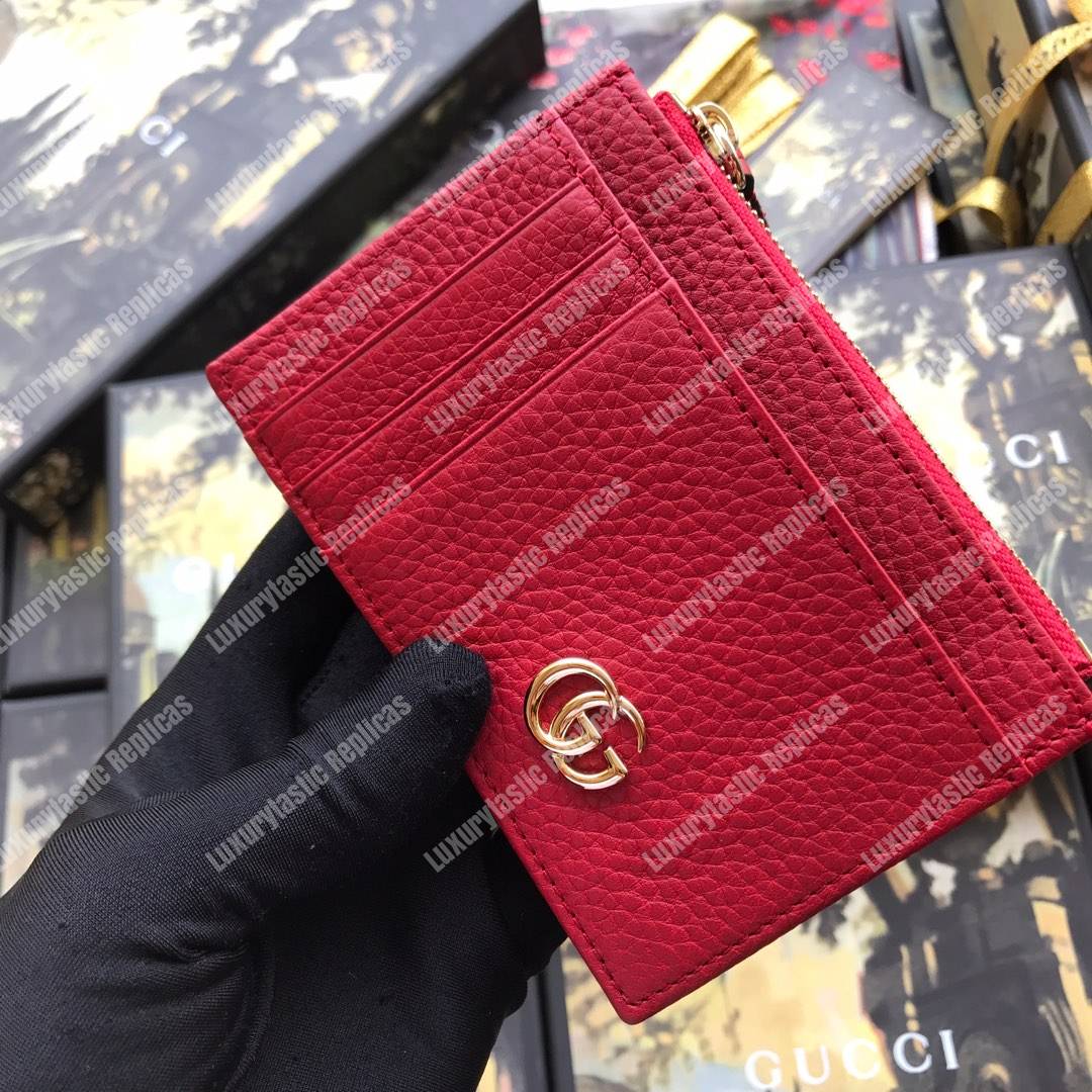 G*u*i gg marmont card case red