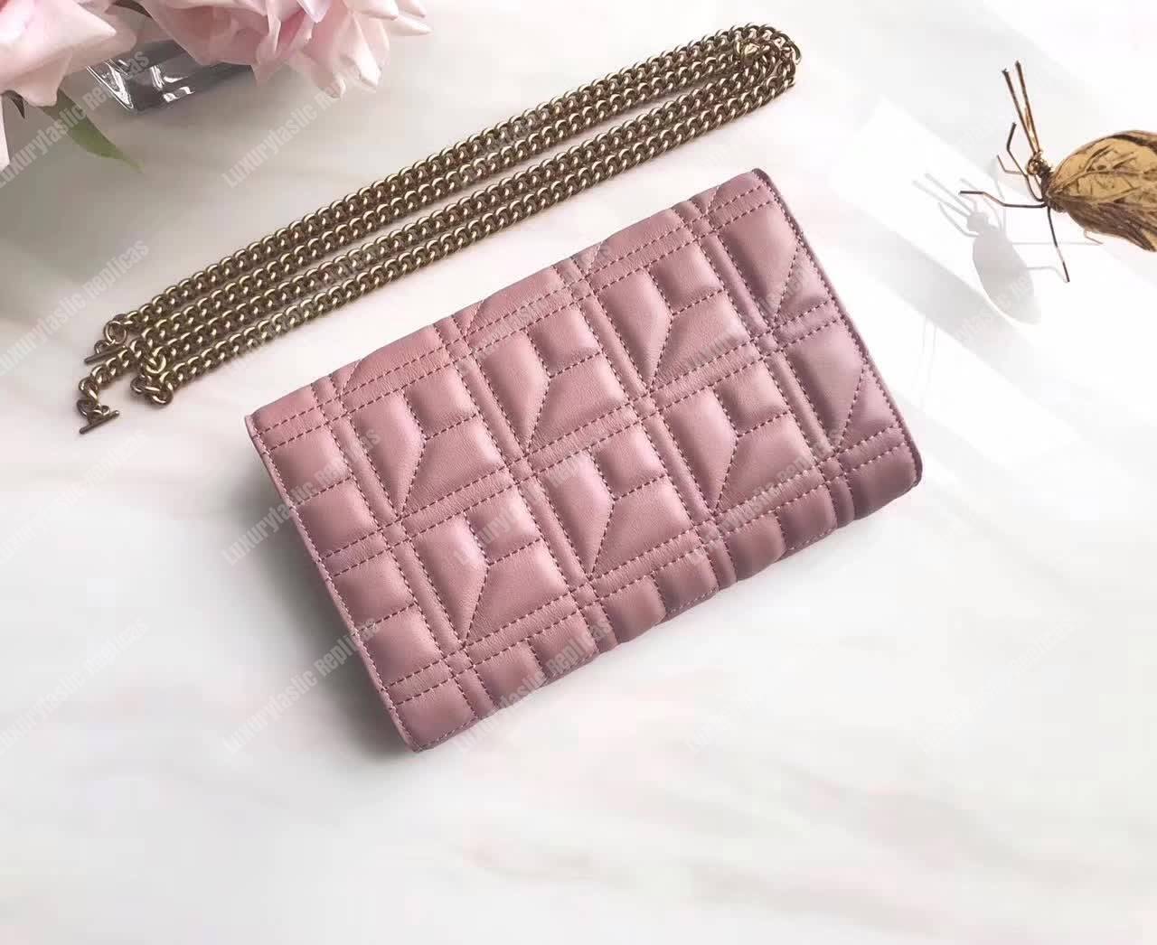 G*u*i gg marmont leather mini chain bag magnolia