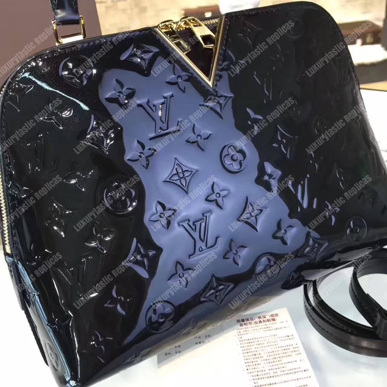 LV Melrose Monogram Vernis Black