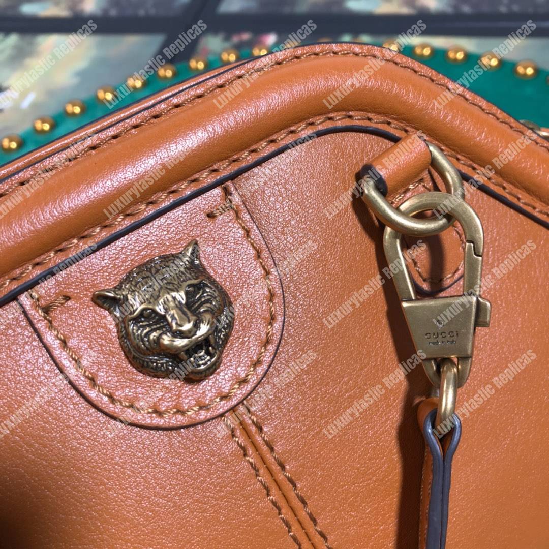 G*u*i re(belle) small shoulder bag leather orange